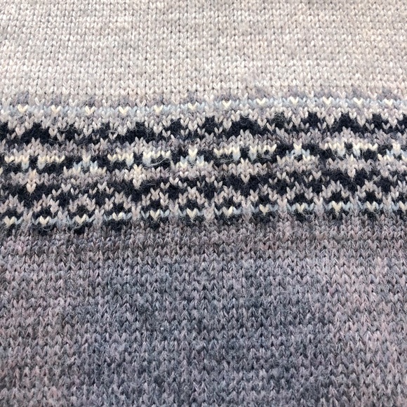 Adele Nordic print lavender turtleneck sweater - Picture 5 of 9